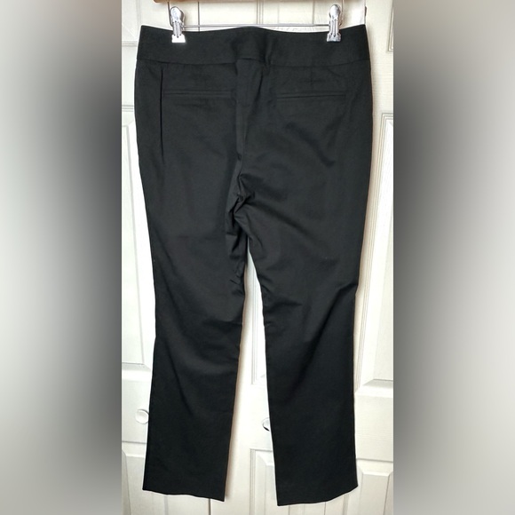 ETCETERA Black Pants Trousers Cotton Blend Flat Front Pockets Workwear Straight - Picture 4 of 8